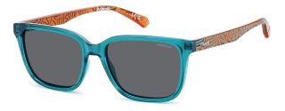 Óculos de sol Polaroid Kids PLD 8063/S Azul Retangular - 1