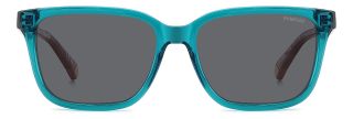 Óculos de sol Polaroid Kids PLD 8063/S Azul Retangular - 2