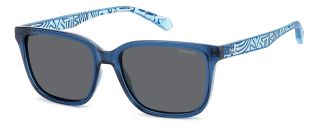 Óculos de sol Polaroid Kids PLD 8063/S Azul Retangular - 1