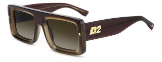 Óculos de sol Dsquared2 D2 0141/S Verde Retangular - 1