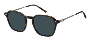 Óculos de sol Tommy Hilfiger TH 2132/S Castanho Retangular - 1