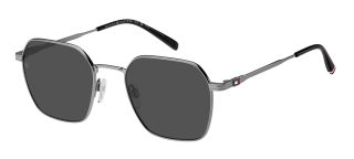 Óculos de sol Tommy Hilfiger TH 2133/S Preto Retangular - 1