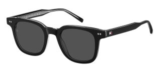 Óculos de sol Tommy Hilfiger TH 2126/S Preto Quadrada - 1