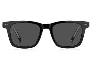 Óculos de sol Tommy Hilfiger TH 2127/S Preto Retangular - 2