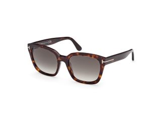 Óculos de sol Tom Ford FT1216 HAYLAY Castanho Quadrada - 1