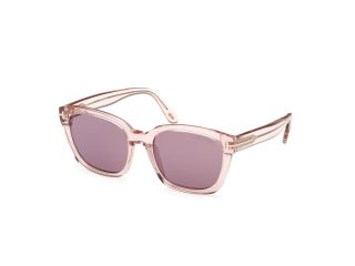Óculos de sol Tom Ford FT1216 HAYLAY Rosa/Vermelho-Púrpura Quadrada - 1