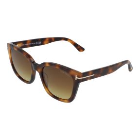 Óculos de sol Tom Ford FT1216 HAYLAY Castanho Quadrada - 1