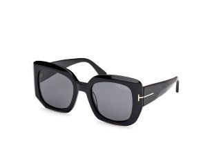 Óculos de sol Tom Ford FT1220 CARLA-02 Preto Quadrada - 1