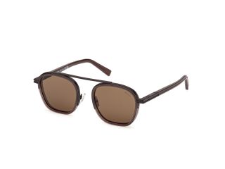 Óculos de sol Ermenegildo Zegna EZ0231 Castanho Quadrada - 1