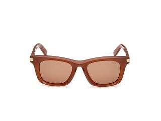 Óculos de sol Ermenegildo Zegna EZ0270 Castanho Redonda - 2