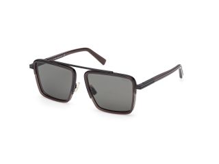 Óculos de sol Ermenegildo Zegna EZ0272 Castanho Aviador - 1