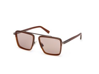 Óculos de sol Ermenegildo Zegna EZ0272 Castanho Aviador - 1
