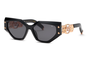 Óculos de sol PHILIPP_PLEIN SPP174S PLEIN ICON EDGE Preto Quadrada