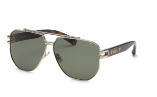 Óculos de sol PHILIPP_PLEIN SPP185 PLEIN ICON Preto Quadrada