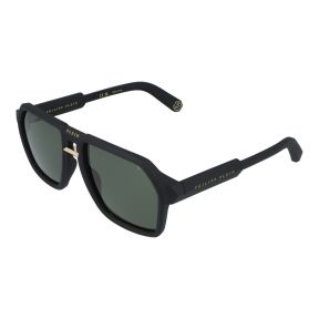 Óculos de sol PHILIPP_PLEIN SPP203M PLEIN CONTEMPORARY Preto Quadrada - 1