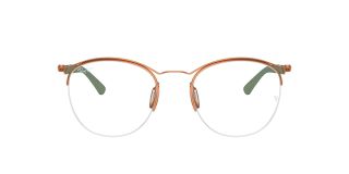 Óculos graduados Ray Ban 0RX7553 Dourados Redonda - 2