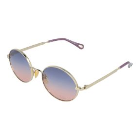 Óculos de sol Chloé CH0326S Dourados Redonda - 1