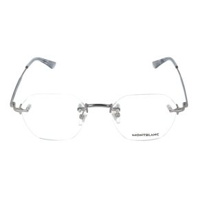 Óculos graduados Montblanc MB0403O Prateados Retangular - 2