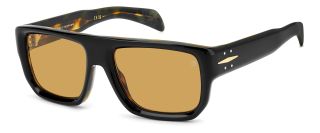 Óculos de sol David Beckham DB 7132/S Preto Retangular - 1