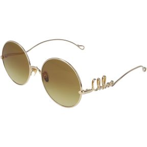 Óculos de sol Chloé CH0372S Dourados Redonda - 1