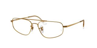 Óculos graduados Ray Ban 0RX6550 Dourados Retangular - 1