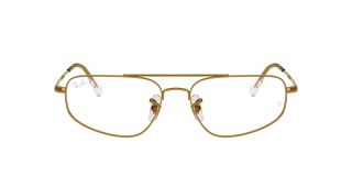 Óculos graduados Ray Ban 0RX6550 Dourados Retangular - 2