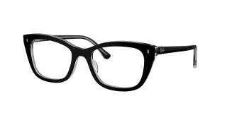 Óculos graduados Ray Ban 0RX5433 Preto Retangular - 1