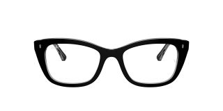 Óculos graduados Ray Ban 0RX5433 Preto Retangular - 2
