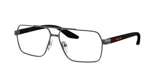 Óculos graduados Prada 0PS 51TV Cinzento Retangular - 1