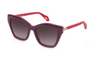 Óculos de sol Just Cavalli SJC175 Rosa/Vermelho-Púrpura Borboleta