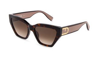 Óculos de sol Furla SFU975 Castanho Borboleta