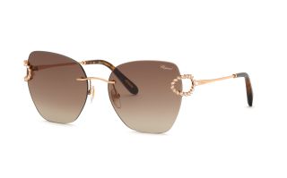 Óculos de sol Chopard SCHM14S Dourados Quadrada