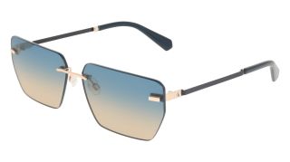 Óculos de sol Calvin Klein Jeans CKJ25207S Dourados Retangular - 1
