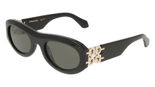 Óculos de sol SALVATORE FERRAGAMO SF2082SE Preto Ovalada - 1