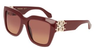 Óculos de sol SALVATORE FERRAGAMO SF2083SE Grená Retangular - 1