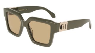 Óculos de sol SALVATORE FERRAGAMO SF2084S Beige Retangular - 1