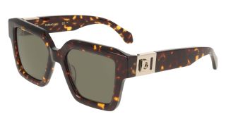 Óculos de sol SALVATORE FERRAGAMO SF2084S Castanho Retangular - 1