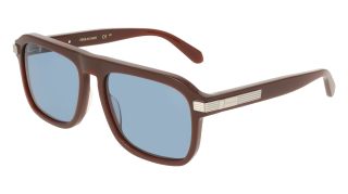 Óculos de sol SALVATORE FERRAGAMO SF2087S Castanho Retangular - 1