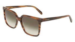 Óculos de sol SALVATORE FERRAGAMO SF2102S Castanho Retangular - 1