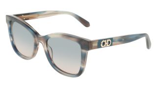 Óculos de sol SALVATORE FERRAGAMO SF2108S Azul Retangular - 1