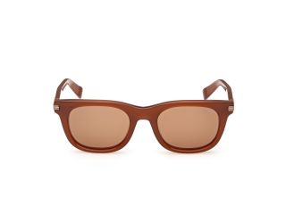 Óculos de sol Ermenegildo Zegna EZ0281 Castanho Quadrada - 2