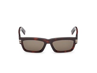 Óculos de sol Ermenegildo Zegna EZ0282 Castanho Retangular - 2