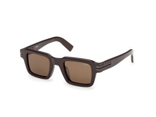 Óculos de sol Ermenegildo Zegna EZ0283 Castanho Quadrada - 1