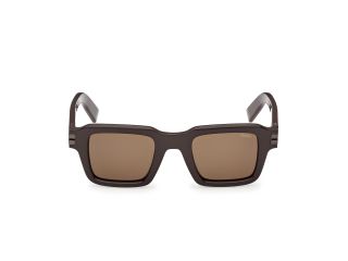 Óculos de sol Ermenegildo Zegna EZ0283 Castanho Quadrada - 2