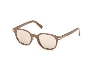 Óculos de sol Ermenegildo Zegna EZ0285 Castanho Redonda - 1