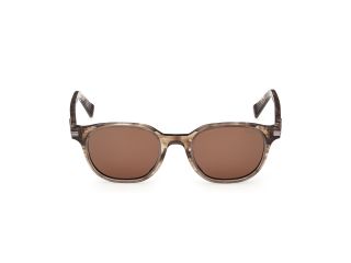 Óculos de sol Ermenegildo Zegna EZ0285 Castanho Redonda - 2