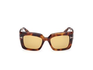 Óculos de sol Tom Ford FT1318 LEILA-02 Castanho Retangular - 2