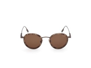 Óculos de sol Ermenegildo Zegna EZ0276 Castanho Redonda - 2