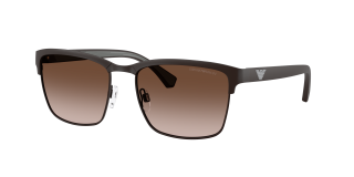 Óculos de sol Emporio Armani 0EA2087 Castanho Quadrada - 1