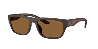 Óculos de sol Emporio Armani 0EA4267U Castanho Quadrada - 1